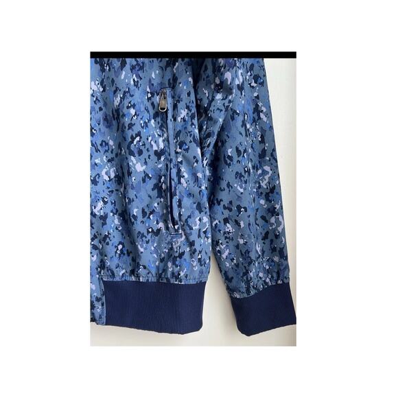 Athleta $139.00 Brooklyn Bomber Jacket Size M Captivate Chrome Blue - Picture 12 of 13